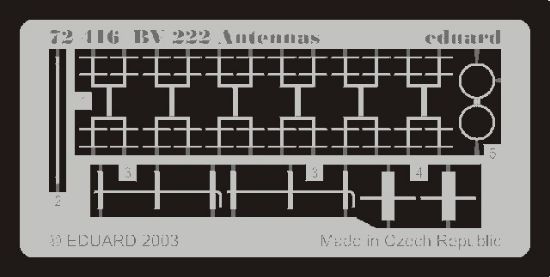 Picture of Blohm und Voss BV 222 antennaes (designed to Be Assemble