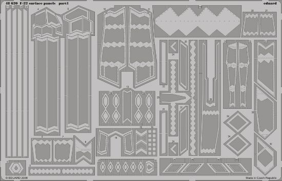 Picture of Lockheed Martin F-22 Raptor Surface Panels (designed to