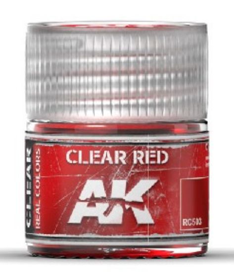 Picture of Real Colors: Clear Red Acrylic Lacquer Paint 10ml Bottle