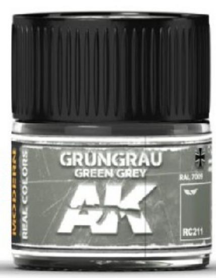 Picture of Real Colors: Green Grey RAL7009 (Modern) Acrylic Lacquer Paint 10ml Bottle