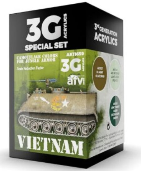 Picture of AFV Series: Vietnam Acrylic Paint Set (3 Colors) 17ml Bottles