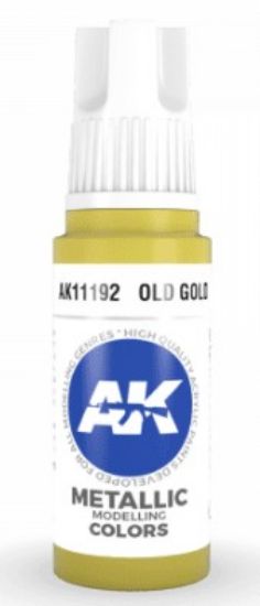 Picture of Old Gold Metallic Acrylic Paint 17ml Bottle