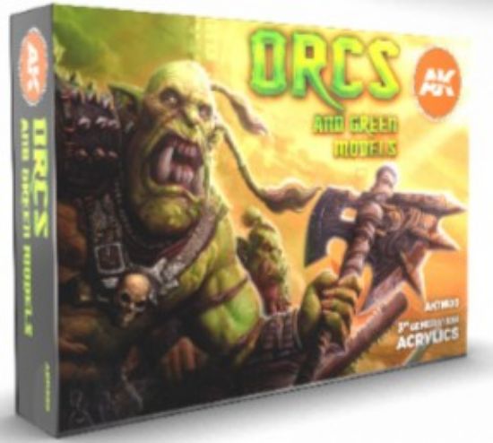 Picture of Orcs & Green Models Acrylic Paint Set (6 Colors) 17ml Bottles