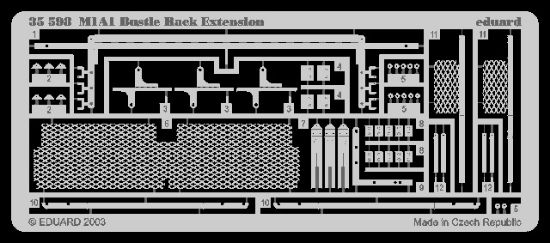 Picture of Eduard Models Armor- M1A1 Bustle Rack Extension -- Plastic Model