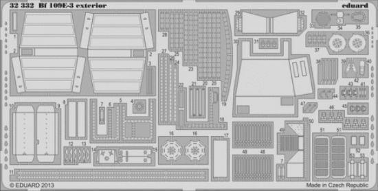 Picture of Eduard Models Bf109E3 Exterior for DML -- Plastic Model Aircraft