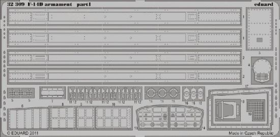 Picture of Eduard Models F14D Armament for Trumpeter -- Plastic Model Aircraft