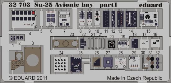Picture of Eduard Photoetch 1:32 - Su-25 Avionic (Trumpeter) - EDP32703