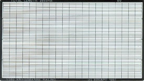 Picture of Eduard Photoetch 1:350 - 1/350 Kriegsmarine Railing - EDP99010