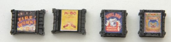 Picture of HO Custom Crates Fireworks, Black (4)