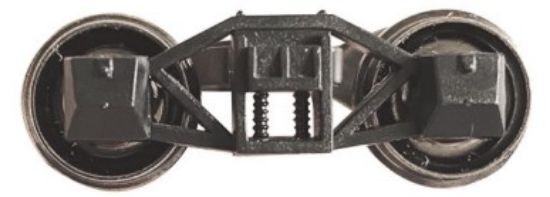Picture of HO Old Time Arch Bar Trucks w/Metal Wheels (1pr)