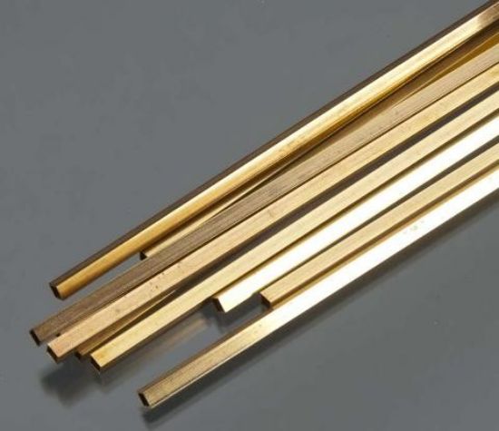 Picture of 5/32"x12" Square Brass Tube .014 Wall (1)