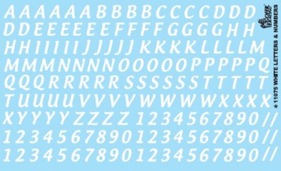 Picture of 5/8" White Letter & Numbers