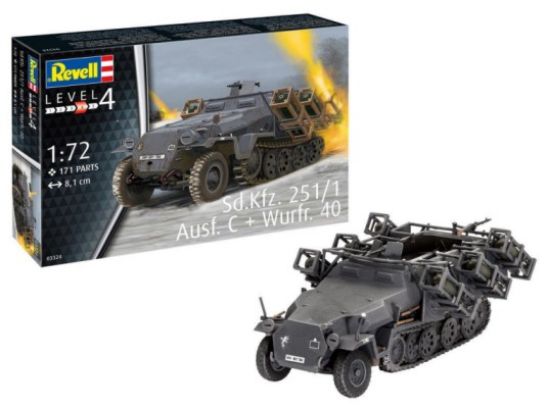 Picture of 1/72 SdKfz 251/1 Ausf C Halftrack w/Wurfrahmen 40 Rocket Launcher