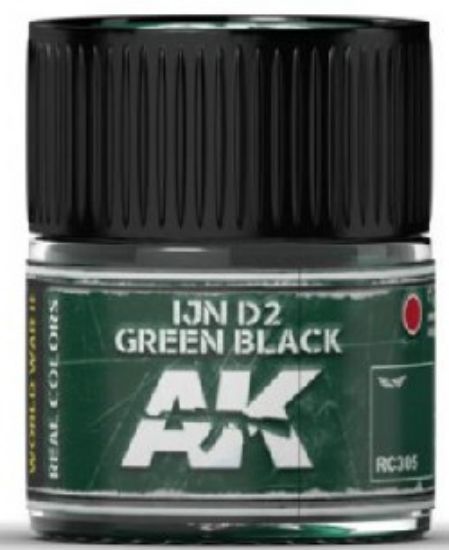 Picture of Real Colors: IJN D2 Green Black Acrylic Lacquer Paint 10ml Bottle