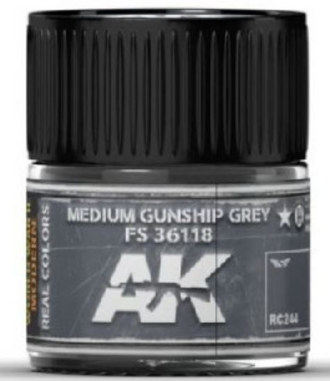 Picture of Real Colors: Medium Gunship Grey FS36118 Acrylic Lacquer Paint 10ml Bottle