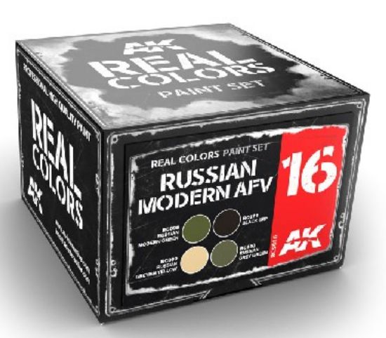 Picture of Real Colors: Russian Modern AFV Acrylic Lacquer Paint Set (4) 10ml Bottles