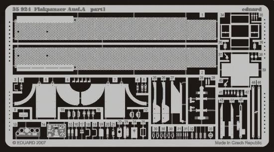 Picture of Eduard Photoetch 1:35 - Flakpanzer Ausf.A (Tristar) - EDP35924
