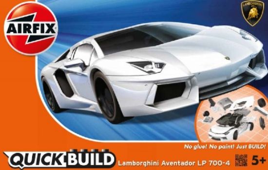 Picture of Quick Build Lamborghini Aventador LP700-4 Car (White) (Snap)