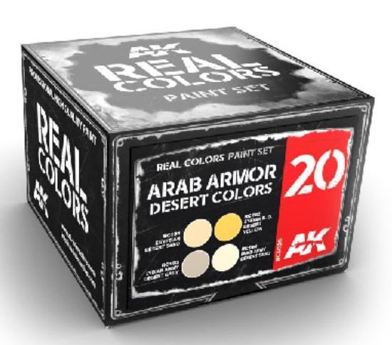 Picture of Real Colors: Arab Armor Desert Colors Acrylic Lacquer Paint Set (4) 10ml Bottles