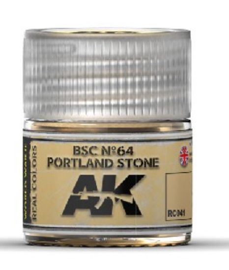 Picture of Real Colors: BSC NÂº64 Portland Stone Acrylic Lacquer Paint 10ml Bottle