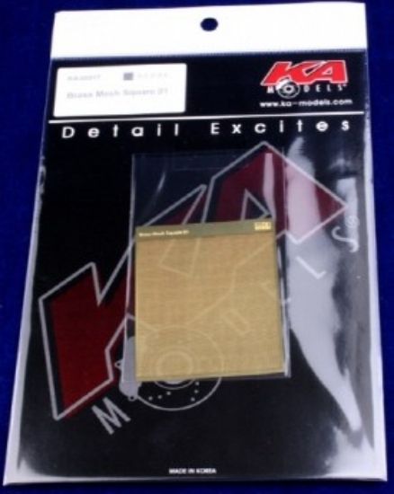 Picture of Brass Square Pattern Mesh 01 0.5mm x 0.5mm (Photo-Etch)