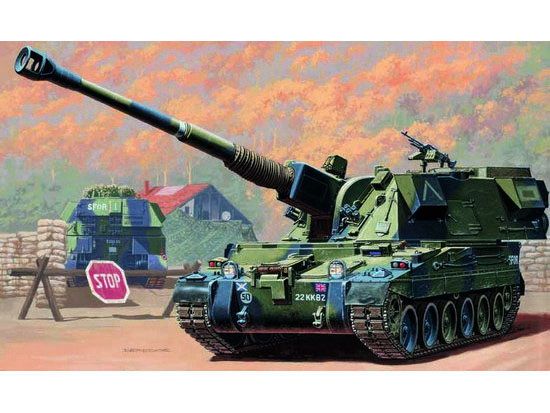 Picture of British 155mm AS-90 Self Propelled Gun, 1/35 by Trumpeter, Model Veh