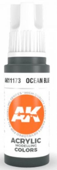 Picture of Ocean Blue Acrylic Paint 17ml Bottle