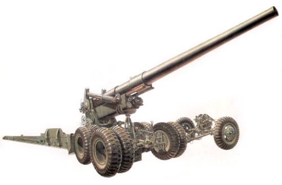 Picture of M-59 155mm Cannon Long Tom 1-35 AFV Club
