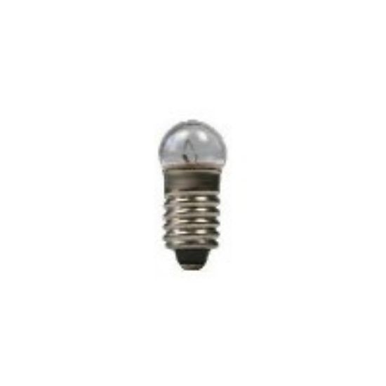 Picture of 12v Clear Screw Base Small-Globe Bulb fits STV #49 (2/cd)