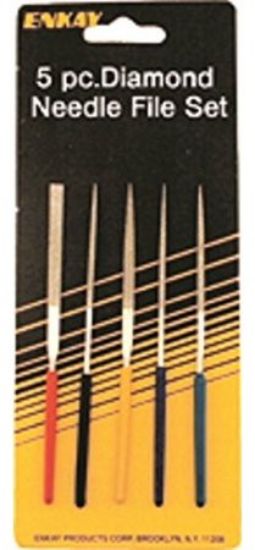Picture of 5pc Assorted 4" Mini Diamond File Set (Cd)