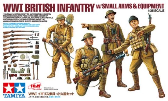 Picture of Tamiya 32409 - 1/35 WWI British Infantry w/Small Arms & Equipment