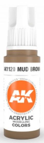 Picture of Mud Brown Acrylic Paint 17ml Bottle