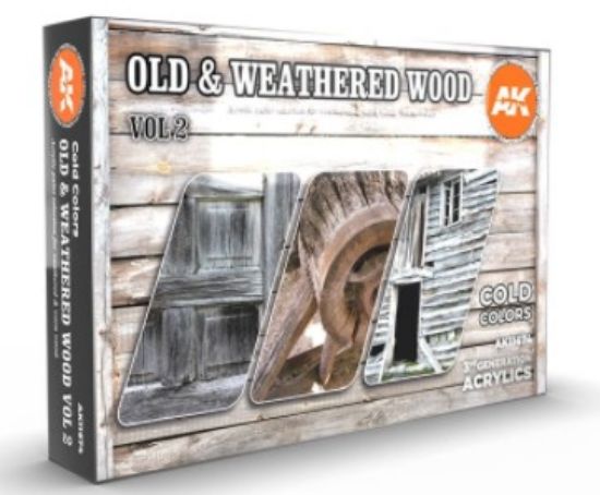 Picture of Old & Weathered Wood Vol.2 Acrylic Paint Set (6 Colors) 17ml Bottles