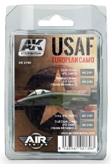 Picture of Air Series: USAF European Camo Acrylic Paint Set (4 Colors) 17ml Bottles (D)