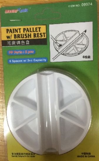 Picture of Paint Palette 6 Wells w/Brush Rest & Lid