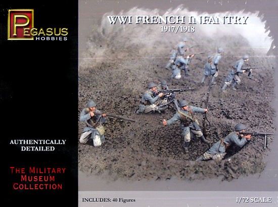 Picture of Pegasus 7199 WWI I French Army 1/72 Scale Plastic Model Figures
