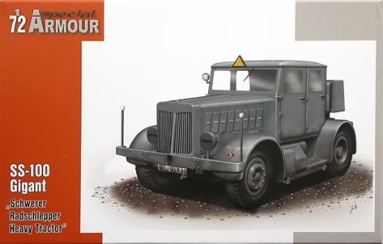Picture of SS100 Gigant Schwerer Radschlepper Tractor -- Plastic Model Military Truck Kit -- 1/72 -- #172001