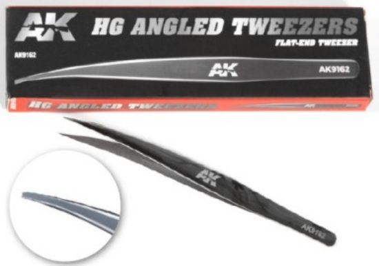 Picture of HG Angled Flat-End Tweezers