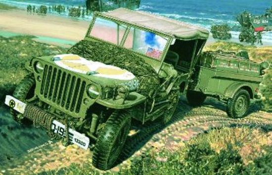 Picture of Heller 79997 - Willys MB Jeep &Amp; Trailer