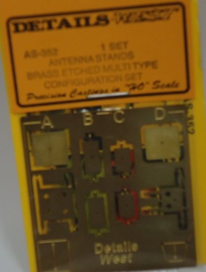 Picture of HO Antenna Stands Multi-Type Configuration Set (Brass)