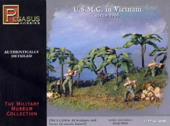 Picture of Pegasus 7401 US Marines Vietnam 1965 1/72 Scale Plastic Model Figures