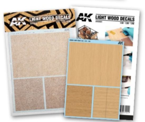 Picture of Light Wood Decals for 1/32, 1/35, 1/48