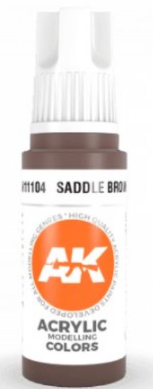 Picture of Saddle Brown Acrylic Paint 17ml Bottle