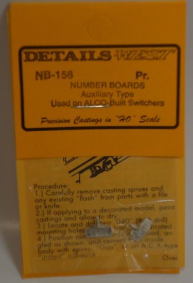 Picture of HO Number Boards Auxilliary Type Alco Switches (pr)