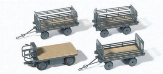Picture of HO Railway Cargo Vehicle w/3 Trailers (Kit)