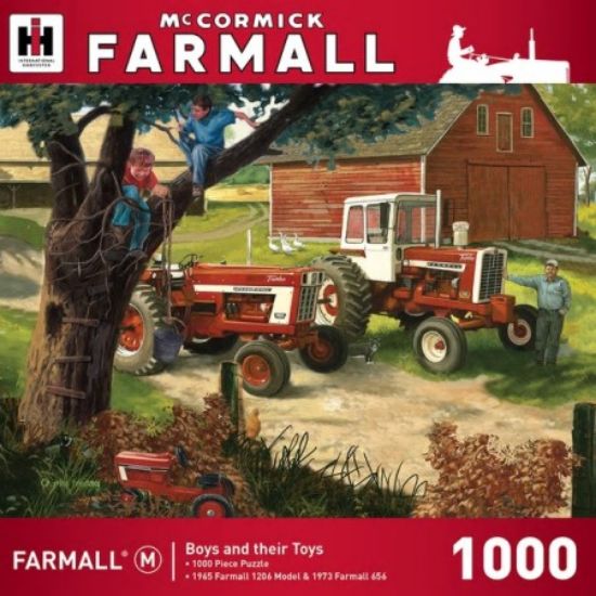 Picture of Farmall: Boys and Their Toys Tractors Farm Scene Puzzle (1000pc)