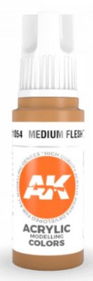 Picture of Medium Flesh Tone Acrylic Paint 17ml Bottle