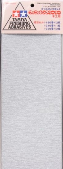 Picture of Finishing Abrasives Medium Pack: P180, P240, P320 (5 Sheets)