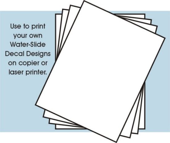 Picture of 8-1/2"x11" Clear Decal Paper (4/pk) (for laser printer or copier)