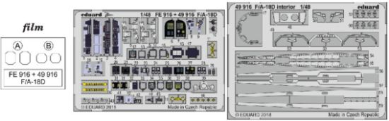 Picture of 1/48 Aircraft- F/A18D Interior for KIN (Painted) (D)